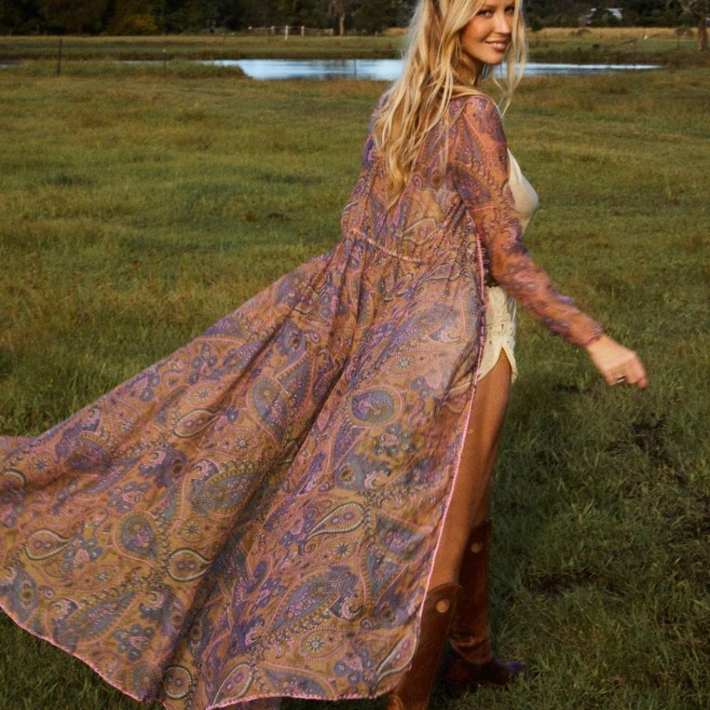 Chasing Unicorns💫 Another Saturday Night Duster Dress sz XSmall